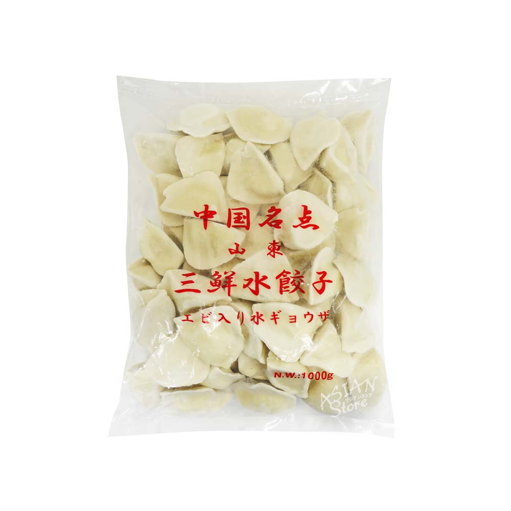 【冷凍便】エビ入り水餃子/中国名点山東三鮮水餃1000g（約50個）【4528462010208】