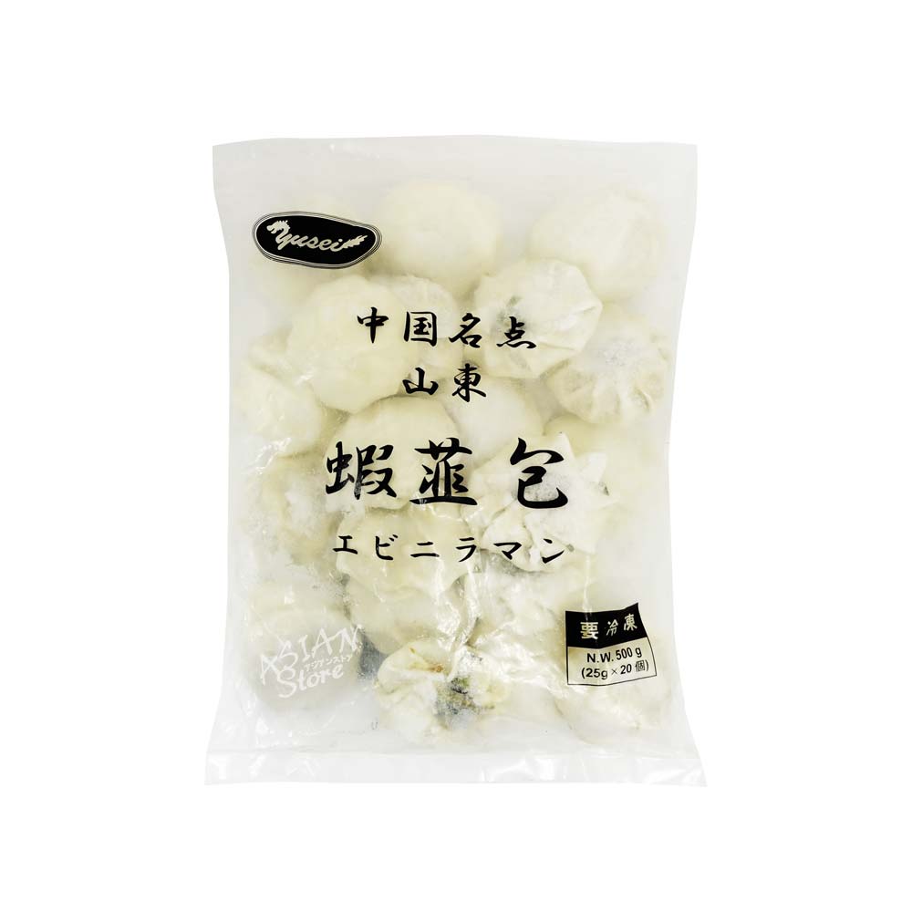 【冷凍便】エビニラまんじゅう/中国名点蝦仁韮菜饅頭500g（20個）【4528462010406】 1