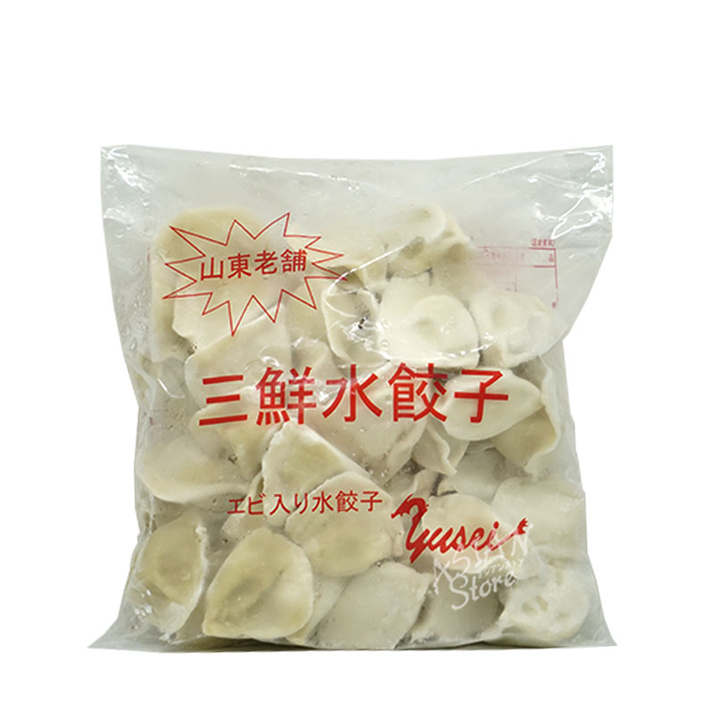 【冷凍便】山東老舗エビ入り三鮮水餃子／山東老舗三鮮水餃子1000g（50個入）【4528462010994】【常温便と同時購入できません】