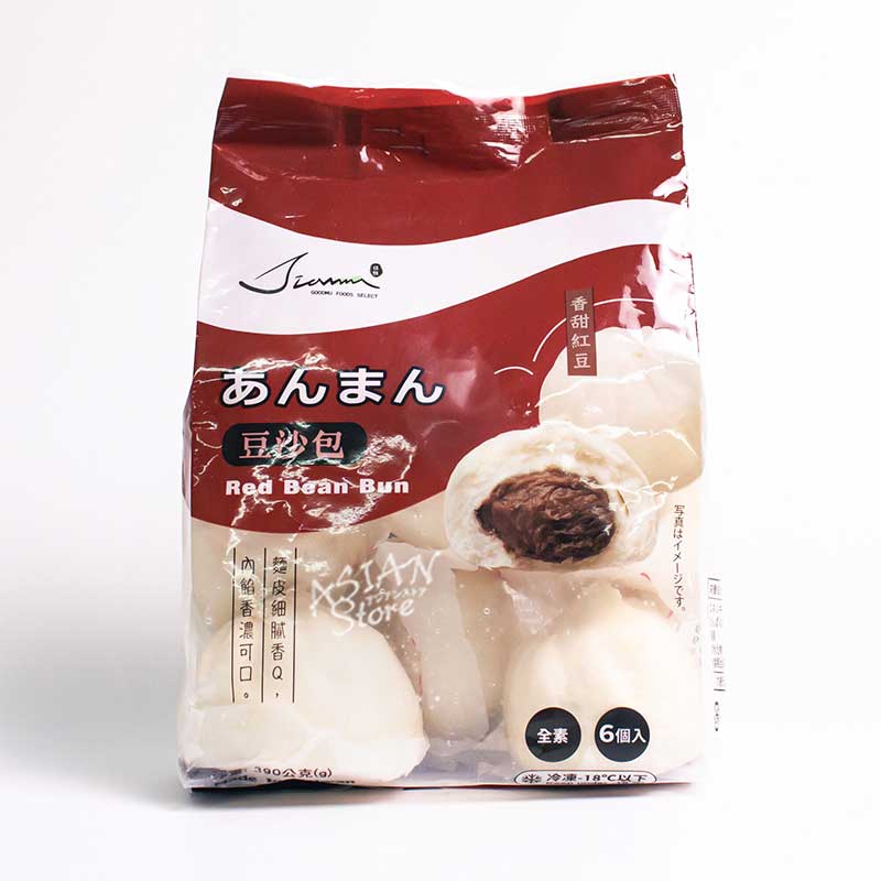 【冷凍便】台湾 あんまん／台湾 佳牧豆沙包 390g(65g×6個)【4528462307797】