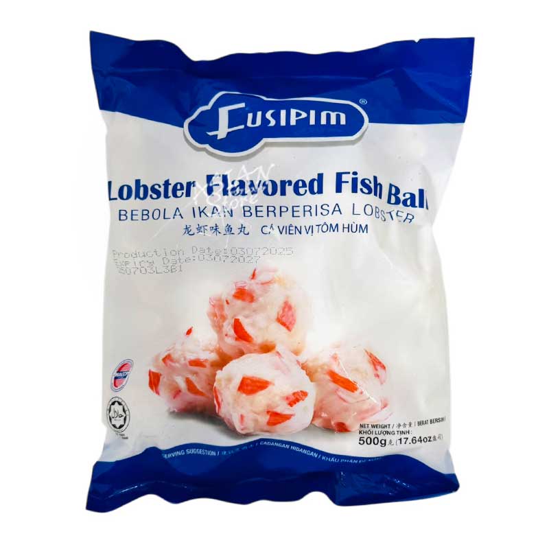 【冷凍便】FUSIPIM ロブスター風味つみれ 団子／龍蝦味 魚丸 500g【9555123702078】