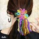 ニコニコ フラワー ティティ ウール ヘアゴム アジアン ゴア *y3 ●