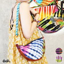 \全品2点以上5%OFFクーポン/4日まで◆バッグ レディース ショルダーバッグ 斜めかけ 小さめ 三日月型 ボディバッグ ハーフムーンバッグ タイダイ染め 手染め コットン 綿 内ポケット付き 調節可能 おしゃれ 可愛い メンズ 男女兼用 軽い 鞄 カバン マチあり *2-2t *y3-3t