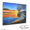 【在庫処分セール】アジアン 絵画 アートパネル 波の絵 ビーチ BEACH Lサイズ <80cm×100cm> PIC-0088-【8】 アジアンアート バリ絵...