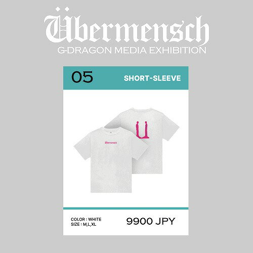 Rakuten - 安心・迅速の日本国内発送 SHORT-SLEEVE_WHITE_L ubermensch G-DRAGON ジードラゴン グッズ G-DRAGON公式グッズ bigbang ビッグバン ビックバン GDRAGON 公式グッズ