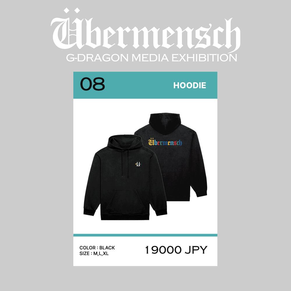 予約販売 3月20日頃発送予定 安心・迅速の日本国内発送 HOODIE_BLACK_M ubermensch G-DRAGON ジードラゴン グッズ G-DRAGON公式グッズ bigbang ビッグバン ビックバン GDRAGON 公式グッズ