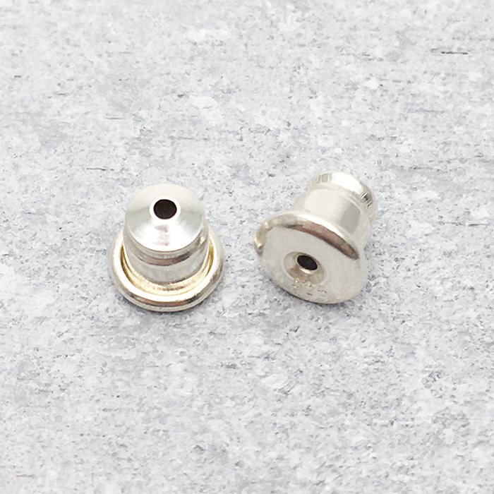 はずれにくい シルバー925 ピアス キャッチ 2個(1ペア)で1セット 金属アレルギー対...