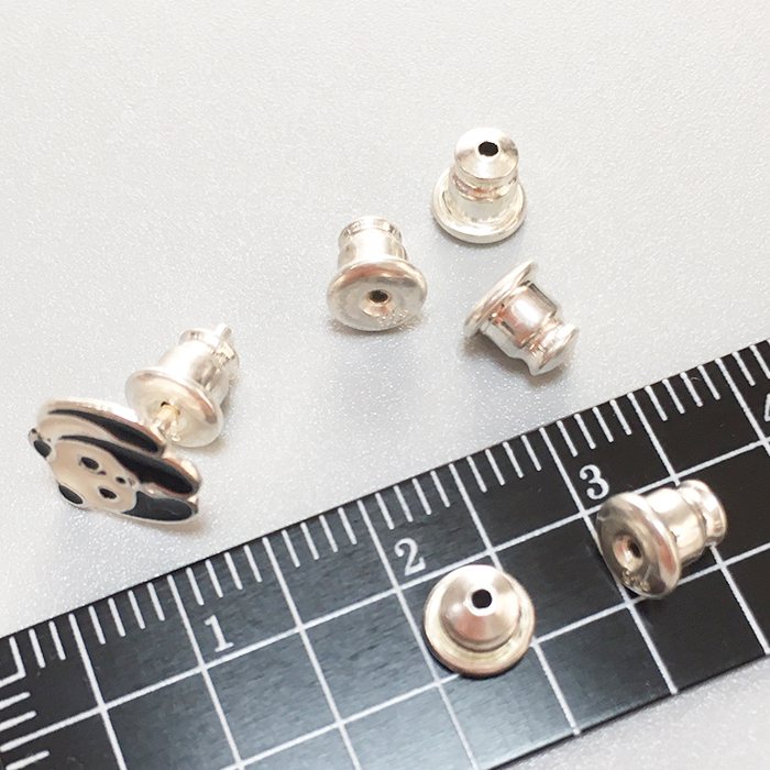 はずれにくい シルバー925 ピアス キャッチ 2個(1ペア)で1セット 金属アレルギー対...