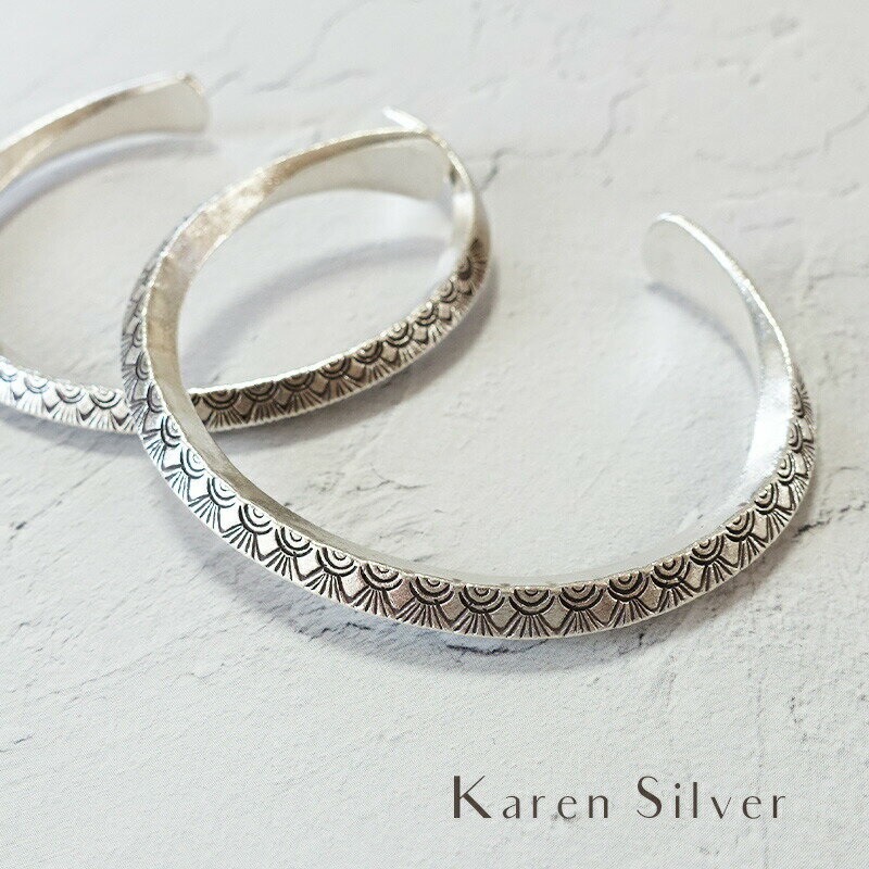 カレン族 カレン シルバー バングル シルバー950 ブレスレット レディース アクセサリー 女性 ハンドメイド ネイティブ クリスマス プレゼント ギフト ご...
