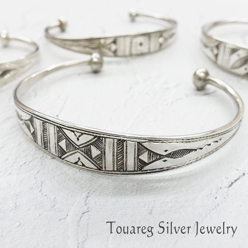 【5/15は店内P10倍!!】トゥアレグ バングル シルバー ブレスレット Touareg Tuareg Silver ハンドメイド レディース 女性 プレゼント ギフト 送料無料 あす楽対応