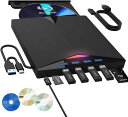 ブルーレイドライブ 外付け 2024革新ブルーレイドライブ ブルーレイプレーヤーUSB3.0&Type-C両接続 CD/DVD読取 Blu-ray プレイヤー ...
