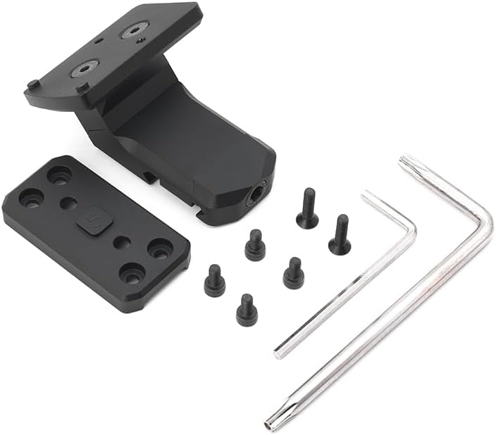 [OPP TACTICAL]タイプ オフセットマウント RMR / T1 T2 ドットサイト対応 斜め 35度/45度 オフセット オプティック マウント T2 RMR 用 マイクロマウントベースレプリカ 20mmレイル対応 金属製