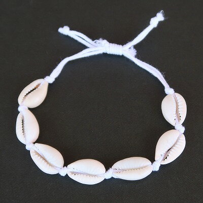 シェル ブレスレット タカラガイ レディース Sサイズ Bohoスタイル アジアン ボヘミアン ハワイアンジュエリー フラダンス リゾート バングル ミサンガ ...