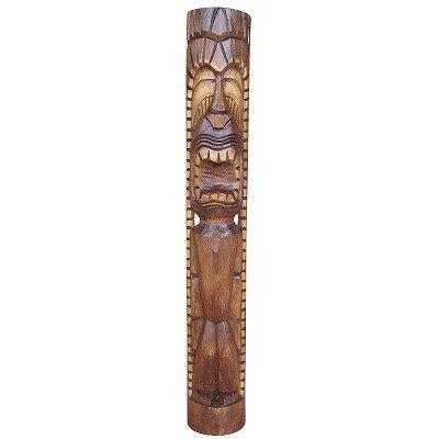 ティキカナロア　木彫りのレリーフ100cm　TIKI　KANALOA