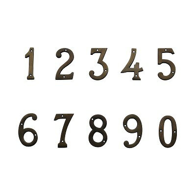 ハウスナンバー 真鍮製 真鍮ナンバー H.10cm 番号 数字 切り文字 ブラス アンティークゴールド 0 1 2 3 4 5 6 7 8 9 ネジ留め アメリカン ヨーロピアン レトロ調 ビンテージ調 住所表示 番地表示 部屋番号 真鍮文字 切文字 看板 表札 金属 BRASS DIY【メール便】370851