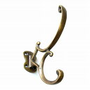 真鍮製 壁掛けハンガーフック コートハンガー U-009 アンティーク調 ヨーロピアン雑貨 壁掛けフック ブラス 吊り下げフック ブラス 金具 レトロ ビンテー...