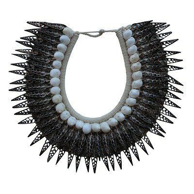 シェル 首飾り 37cm 壁掛けレリーフ Bohoスタイル ボヘミアン インディアン Boho壁飾り 壁掛け ボーホ..