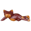 バリ猫 リラックス バリネコの木彫りの置物 画像1