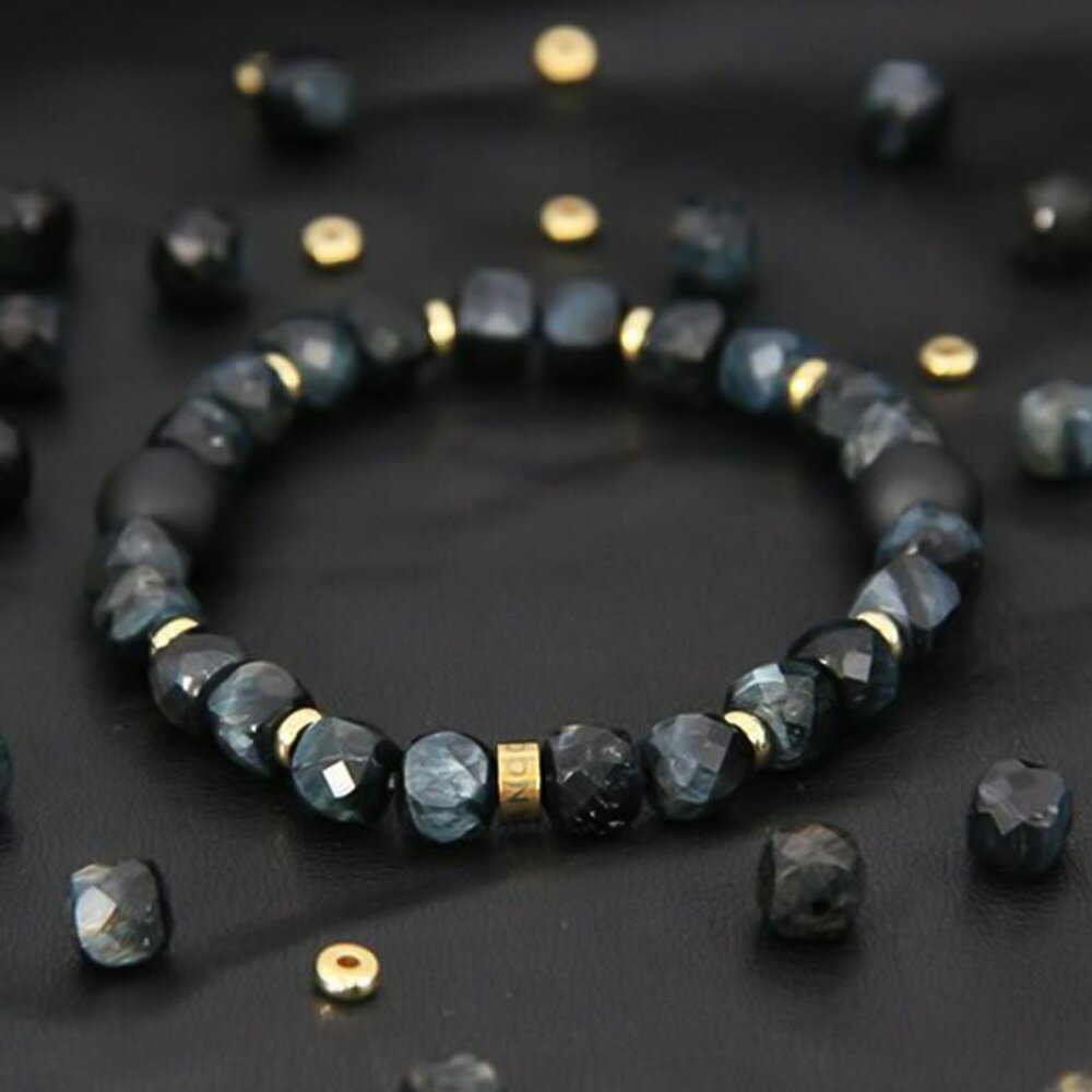 コランコラン FORCE 4 ブレスレット ダークブルータイガーアイ マイナスイオン リラックス COLANCOLAN おしゃれ