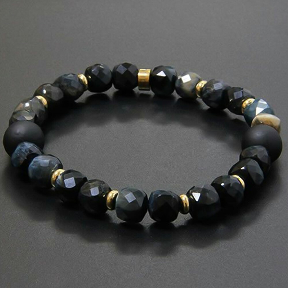 コランコラン FORCE 4 ブレスレット ダークブルータイガーアイ マイナスイオン リラックス COLANCOLAN おしゃれ