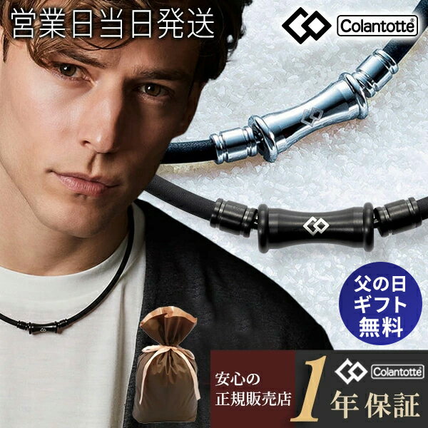 【P10倍】コラントッテ ネックレス TAO RAFFI シルバー/マットブラック colantotte 【正規品 タオ ラフィ 肩こり 解消グッズ 磁気ネックレス 冷え性 対策 男性用 女性用 メンズ レディース おしゃれ オシャレ】 プレゼント