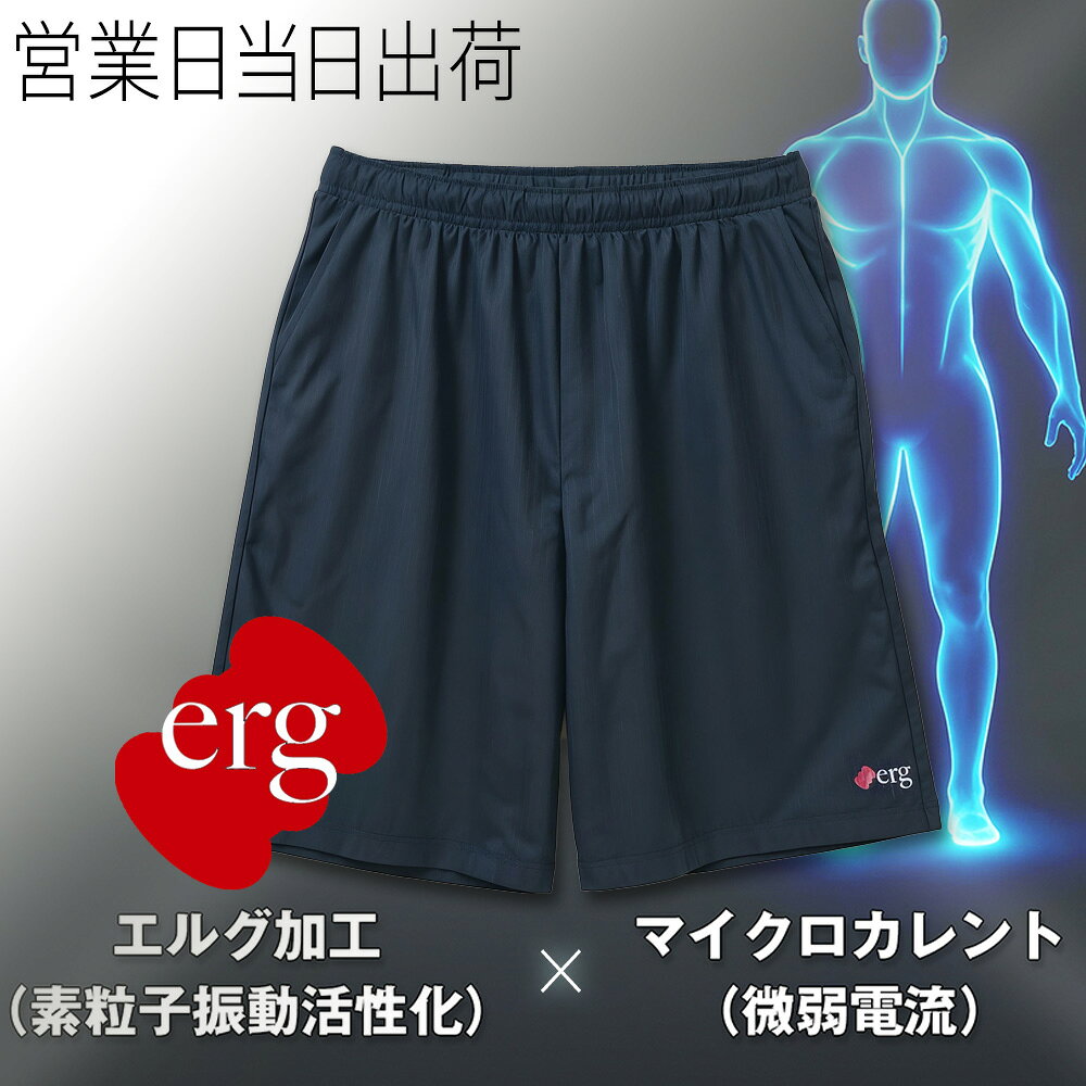 erg エルグ リチャージ ウェア メンズ パンツ 微弱電流 リカバリー ミネラル鉱石 マイクロカレント
