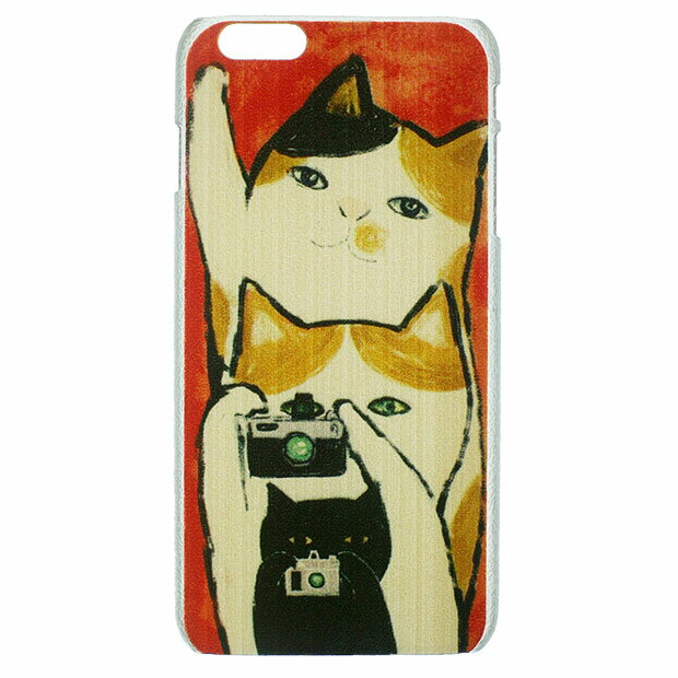 【クリアランスSALE】【iPhone6s / iPhone6 ケース】★カメラねこ★プラスティックハードケース ☆ハードタイプ ハードカバー☆ネコ / 猫 / 子ネコ