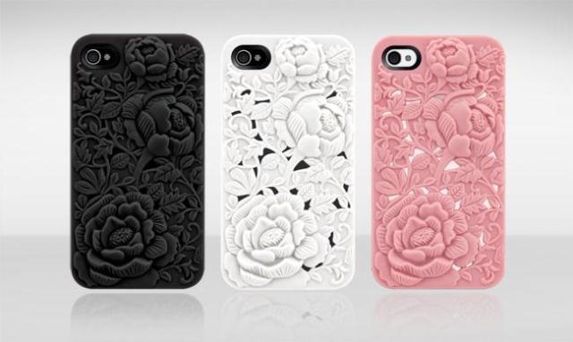 【iPhone se 対応】iPhone5sケース iPhone5ケース☆iPhone5s iPhone5専用 花の彫刻のような可愛い 3Dケース　牡丹全3色☆【10P03Sep16】