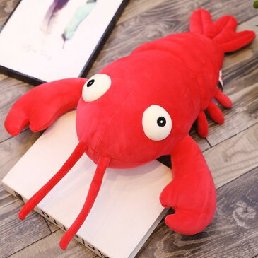 【送料無料】アニマル 抱き枕 動物 ロブスター 年末お節エビ クッション ぬいぐるみ おもちゃ 玩具 かわいい ゆるかわ 75cm 癒し やわらかい 手触り 気持ちいい インテリア 子供 プレゼント 贈り物 贈答品 クリスマス