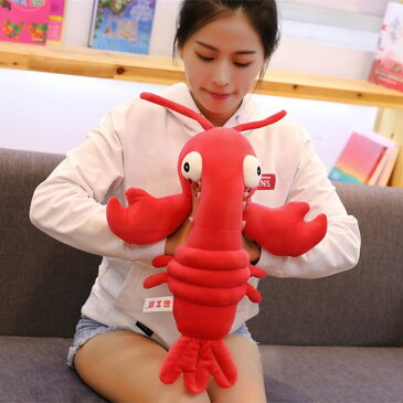 【送料無料】アニマル 抱き枕 動物 ロブスター 年末お節エビ クッション ぬいぐるみ おもちゃ 玩具 かわいい ゆるかわ 75cm 癒し やわらかい 手触り 気持ちいい インテリア 子供 プレゼント 贈り物 贈答品 クリスマス