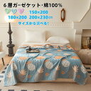 タオルケット 6層ふわふわガーゼケット 綿100% 150×200、180×200、200×230センチの3サイズから選べる 結婚祝 出産祝いに最適 内祝い プレゼント ギフト 子供に安心 ハワイアンなパイナップル柄 おしゃれ 誕生日 クリスマス 記念日の贈り物 送料無料