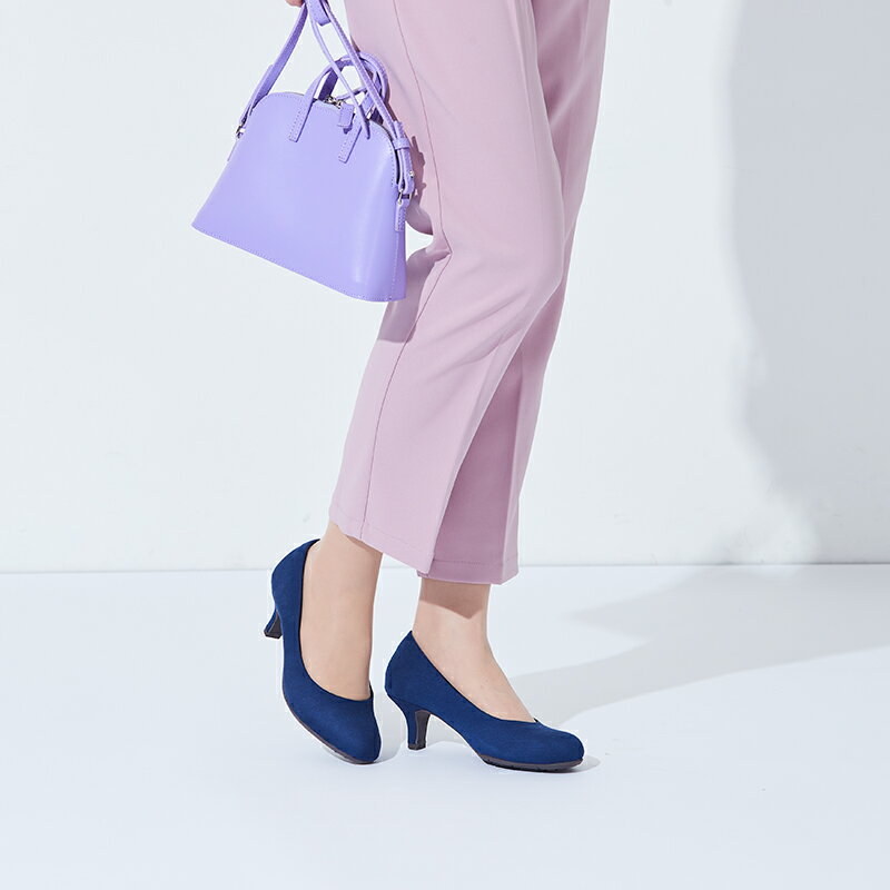 Ladyworker(レディワーカー)レディースパンプスミドルヒールラウンドトゥ3Eサイズ相当22.0-25.0LO-17500アシックス商事