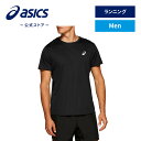 \期間限定ポイント10倍!/【アシックス公式】メンズスポーツウェア ランニングドライ半袖シャツ|トップス 黒 ブラック 男性 男性用 メンズ ロゴプリント 半袖...