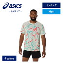 \期間限定ポイント10倍!/【アシックス公式】 メンズランニングウェア ROAD ALL OVER PRINT SS TOP 4カラー|メンズ 男性 ランニング...