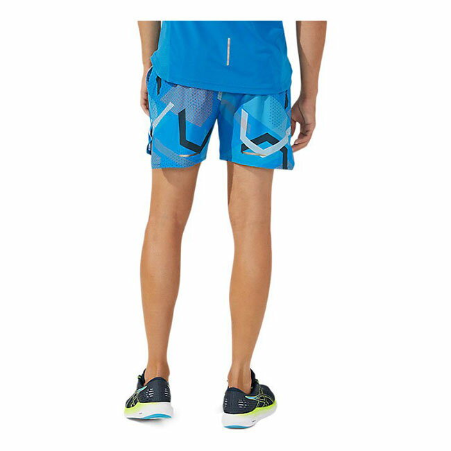 ランニンググラフィックマルチポケットショーツ リボーンブルー 2011B958 400 アシックス ASICS メンズ ランニングウェアトランクス