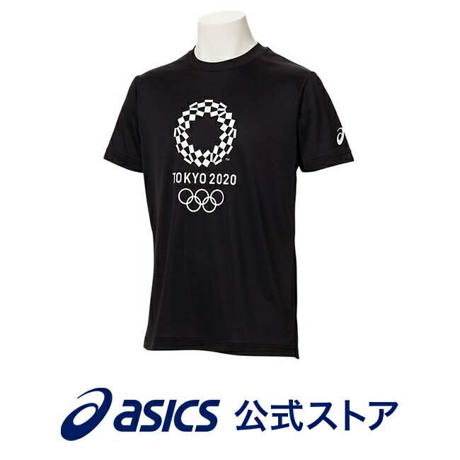 Tシャツ（東京2020オリンピックエンブレム） ブラックアシックス トレーニング メンズ Tシャツ 【東京2020公式ライセンス商品】