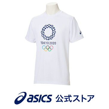 Tシャツ（東京2020オリンピックエンブレム） ホワイトアシックス トレーニング メンズ Tシャツ 【東京2020公式ライセンス商品】