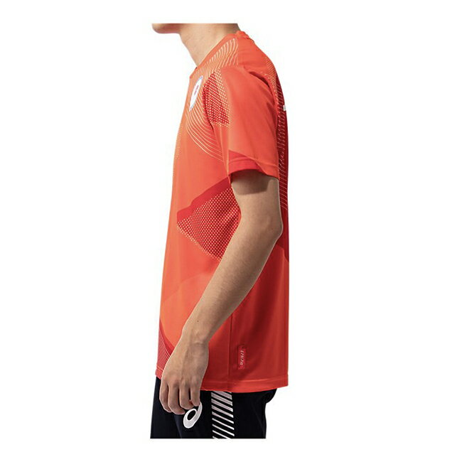 Tシャツ（JOCエンブレム）サンライズレッド 2033a526 600アシックス トレーニング メンズ Tシャツ 【東京2020公式ライセンス商品】