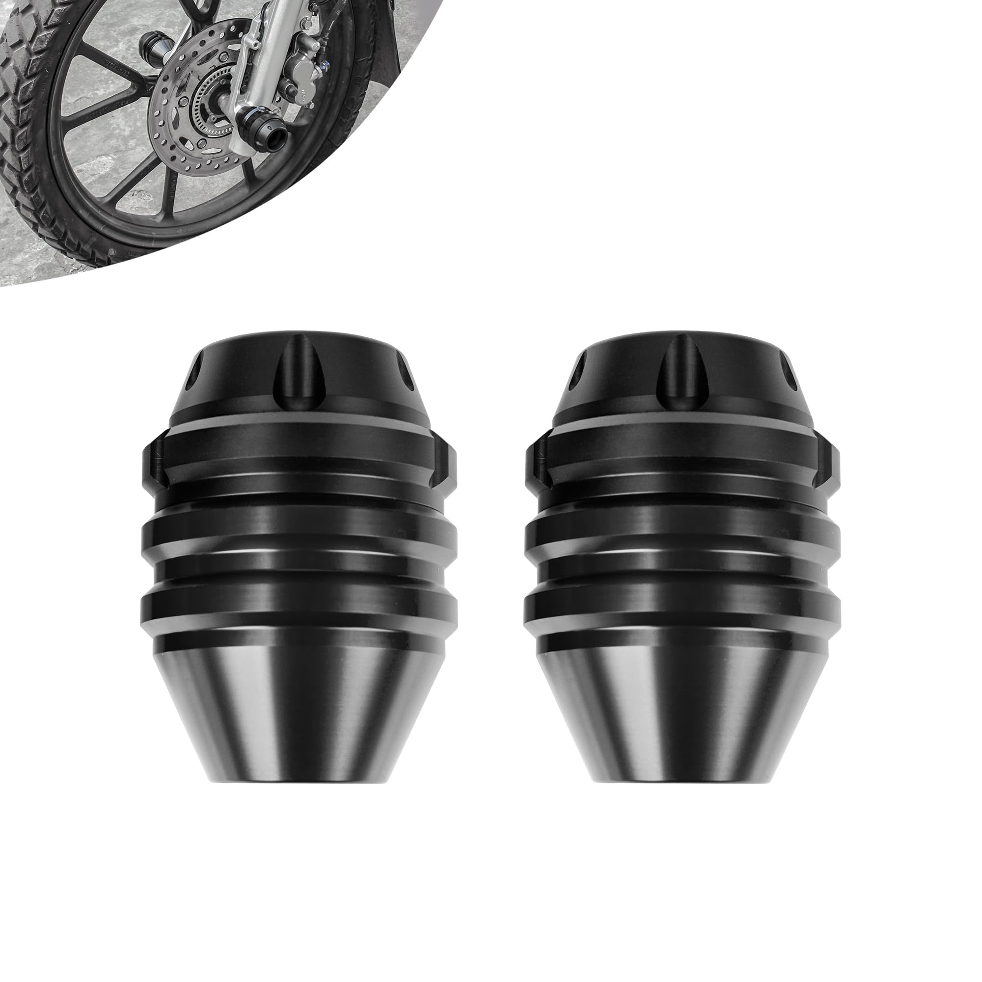 For クロスカブ CC110 衝突防止ボールヘッド ホイール取付衝突防止ナット クロスカブ110 アクセサリー 互換性 (ハンドルバーエンド ブラック)
