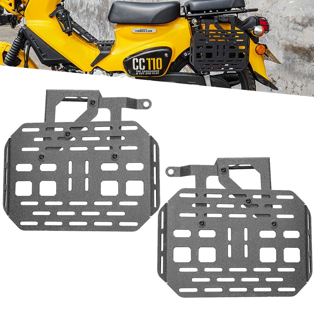 For クロスカブ CC110 用 サイドキャリア サイド バッグサポート サイド荷物ラック バイクラック サドル荷物取付ブラケット クロスカブ110 ja60 カスタムパーツ 左右セッ