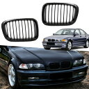 フロントグリル 3 シリーズ e46 (1998-2001) 320i 323i 325i 328i 330i 4 ドアベース、フードバンパーグリルグリルブラッ...