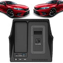 車載 ワイヤレス充電器 27w Usb と + 第 11 ホンダ シビック (2022-2023) のためのタイプ C すべてのモデル センター コンソール ア...