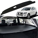 延長型カーゴカバー メルセデスベンツ ML (2006-2011)用 全モデル ブラック 延長型トランクカバー インテリアアクセサリー 家族へのギフト (キャン...