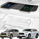車載ワイヤレス充電器トヨタハイランダー(2015-2021)全モデルの高温保護機能付き あらゆるQi対応携帯電話