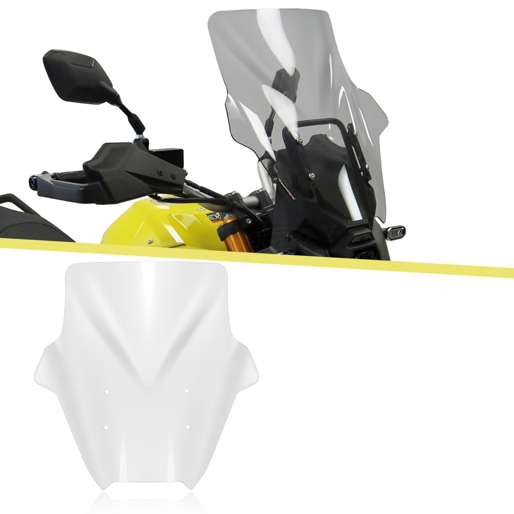 V-STROM 800DE v-ストローム800de フロントガラスアクセサリーオートバイフロントガラスウインドシールドスクリーンディフレクタースポイラープロテクター v strom 800de 2023 2024 (transparent)