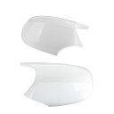 カーミラーカバー、Bmw E90 E91 2005-2007 E92 E93 2006-2009 E80 E81 E87 左 + 右 E90 リアルカーボンファイバー/Abs サイドミラーカバー、ホワイト Abs プラスチック3