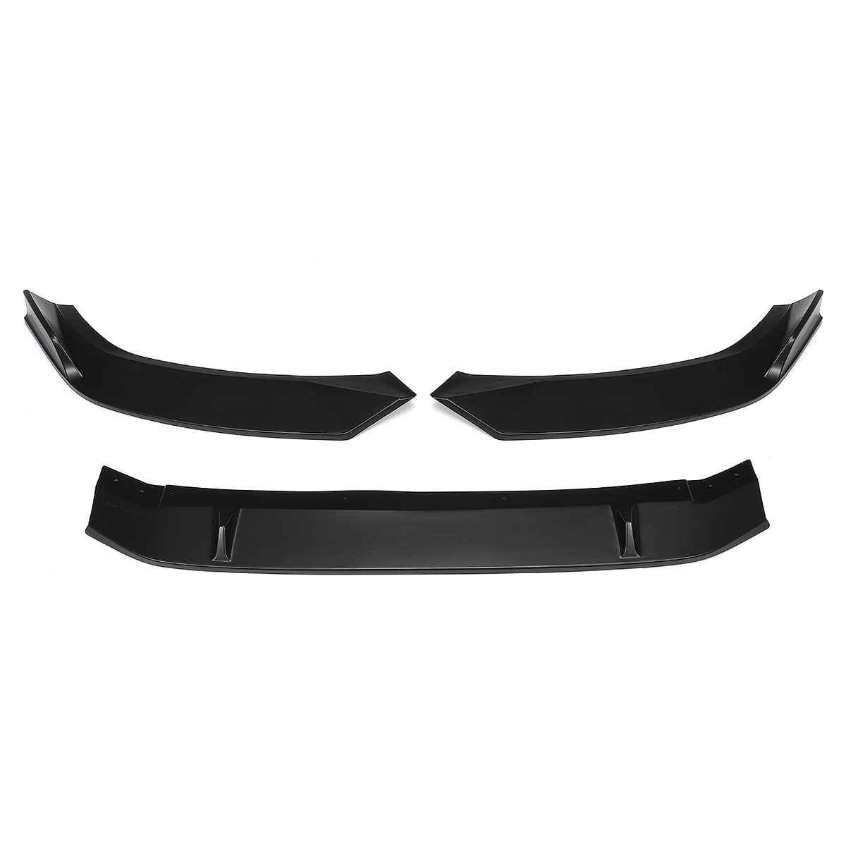アウディ A4 (2017-2018) 用 フロントバンパースポイラー 高品質 カースプリッターリップ ボディキット ディフューザー ディフレクター リップ保護 カバー トリム マットブラック