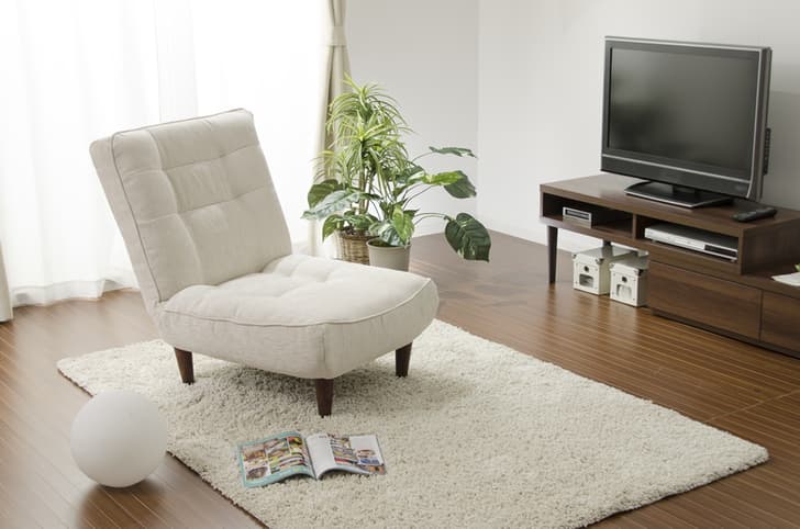 LULU 1Pソファ　ポケットコイルスプリング入り 樹脂脚　150mm [カシコングレー] 3