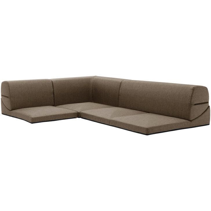 Rakuten - 【配送日指定不可】IMONIA　カバーリングコーナー3点ローソファセット [ダリアンブラウン]