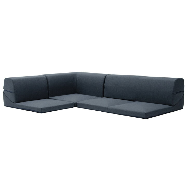 Rakuten - 【配送日指定不可】IMONIA　カバーリングコーナー3点ローソファセット [ダリアンブラック]